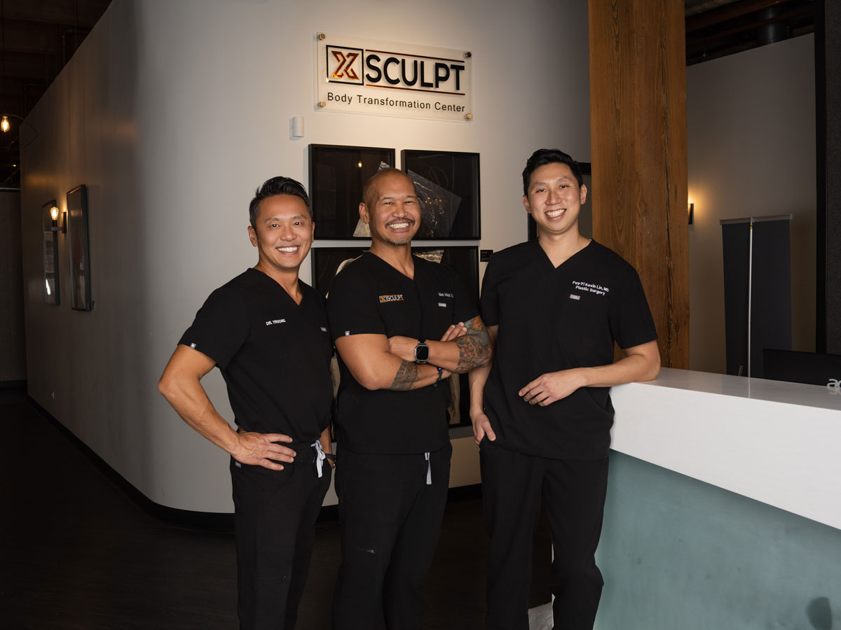 Dr. Anh-Tuan Truong, Dr. Marc Adajar and Dr. Kevin Lin at XSculpt